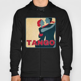 Tango Couple in Red, Blue and Gold Pop Art Hoody