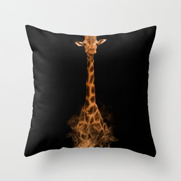 Giraffe Throw Pillow | Watercolor, Abstract, Illustration, Black And White, Graphicdesign, Vector, Acrylic, Ink, Cartoon, Drafting 