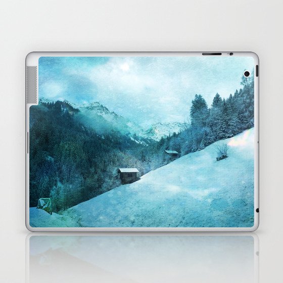 Snow Covered Mountain Laptop & iPad Skin
