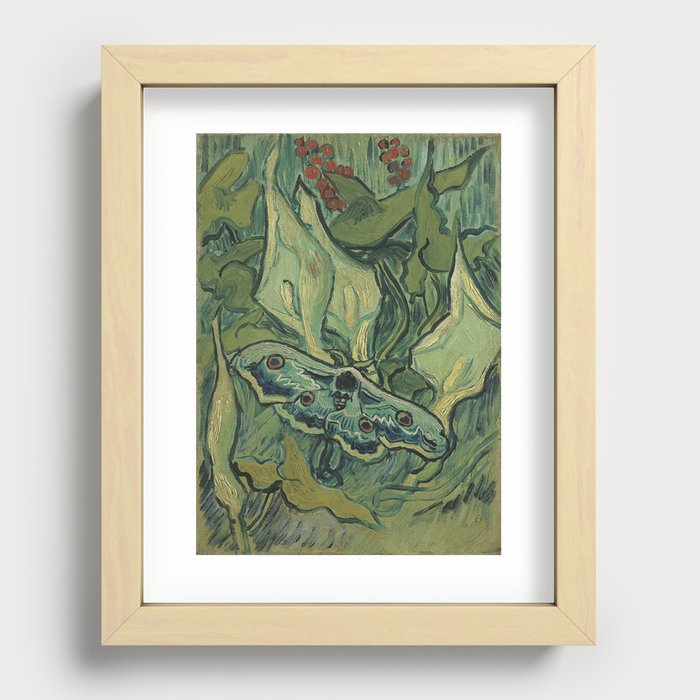 Vincent Van Gogh Emperor Moth Recessed Framed Print