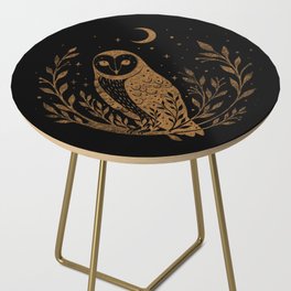 Owl Moon - Gold Side Table