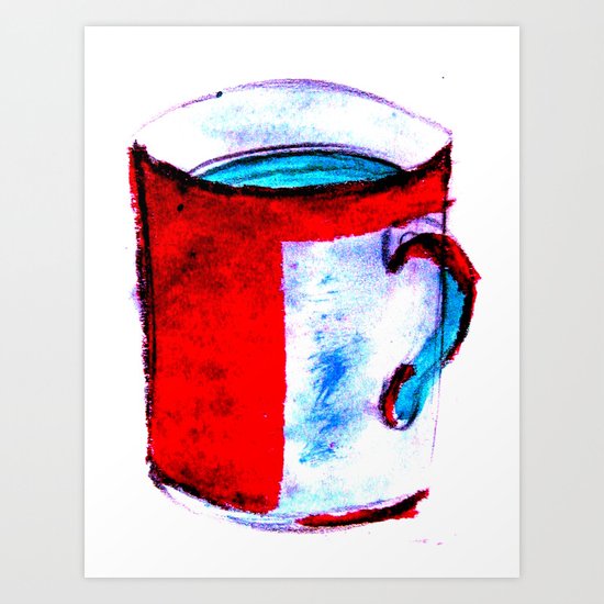 big coffee cup Art Print