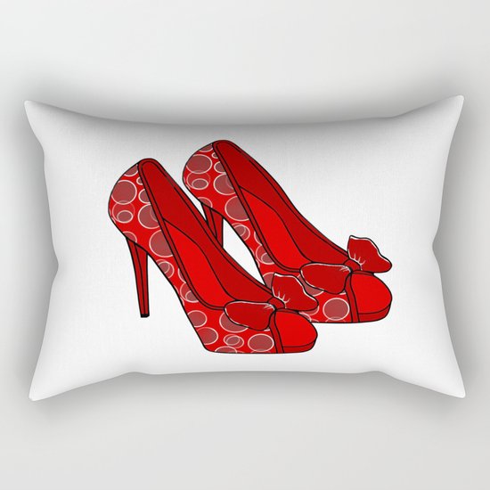 Red Shoes Rectangular Pillow