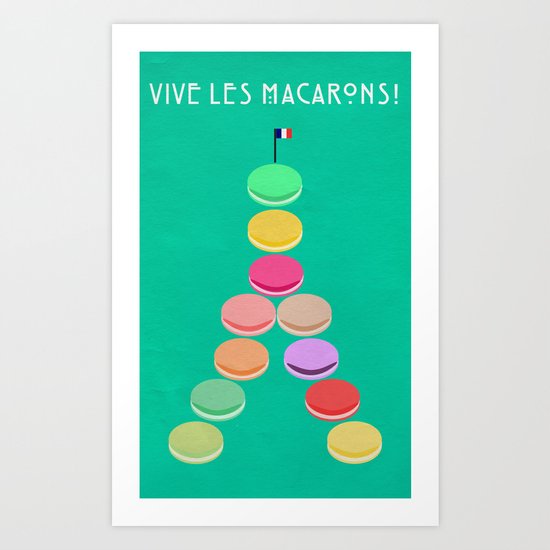 Baker's Joy Collection: Macaron Eiffel Tower Art Print