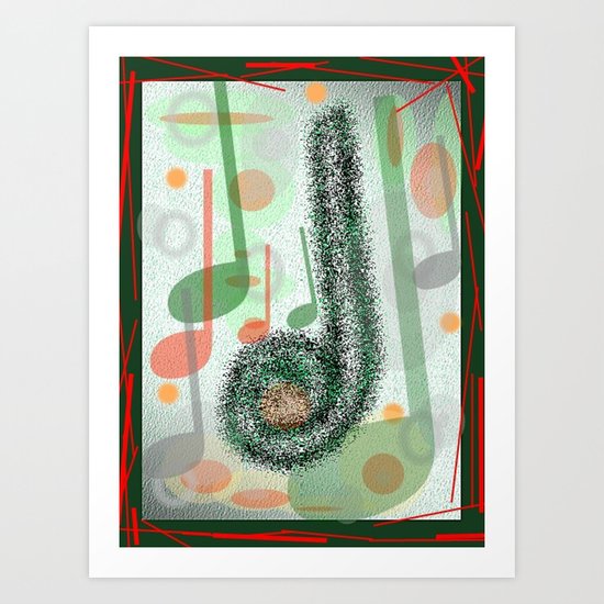 paper jam night session Art Print