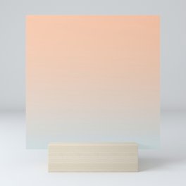 WEST COAST - Minimal Plain Soft Mood Color Blend Prints Mini Art Print