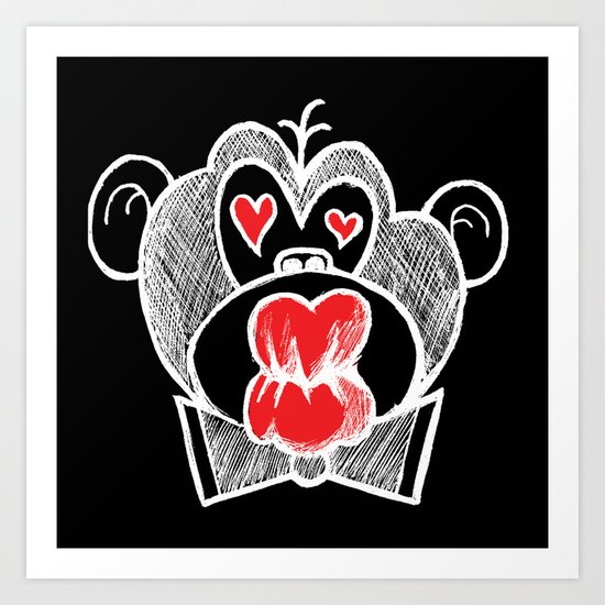 BIG KISS Art Print