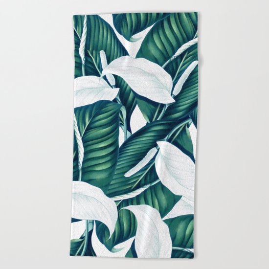 Tropical Winter #society6 #decor #buyart Beach Towel