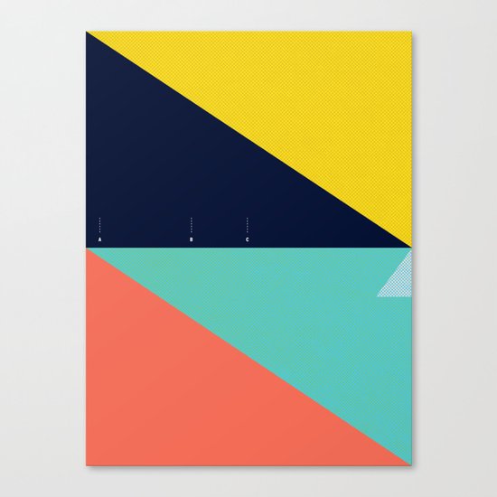 Secret Surf Map (High Tide) — Matthew Korbel-Bowers Canvas Print