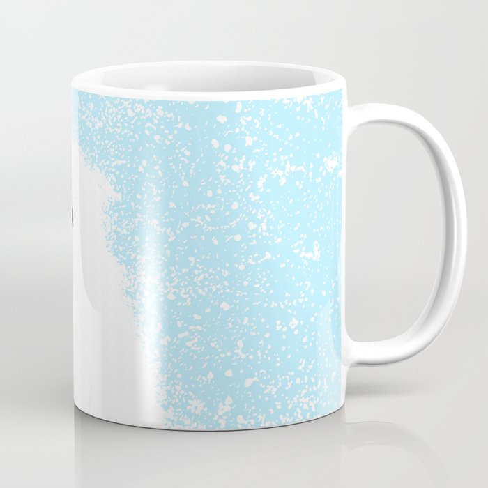 Its A Polar Bear Blinking In A Blizzard - Blue Coffee Mug