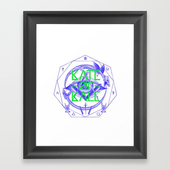 Kate of Kale's All Seeing Ch**bEye. Framed Art Print