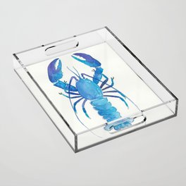 Watercolour lobster Acrylic Tray