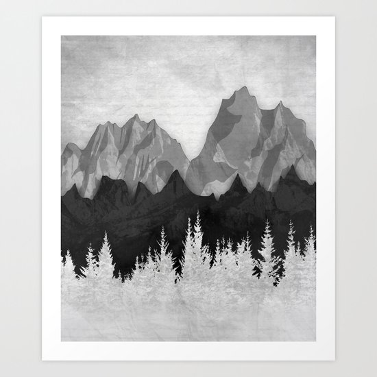 Layered Landscapes Art Print