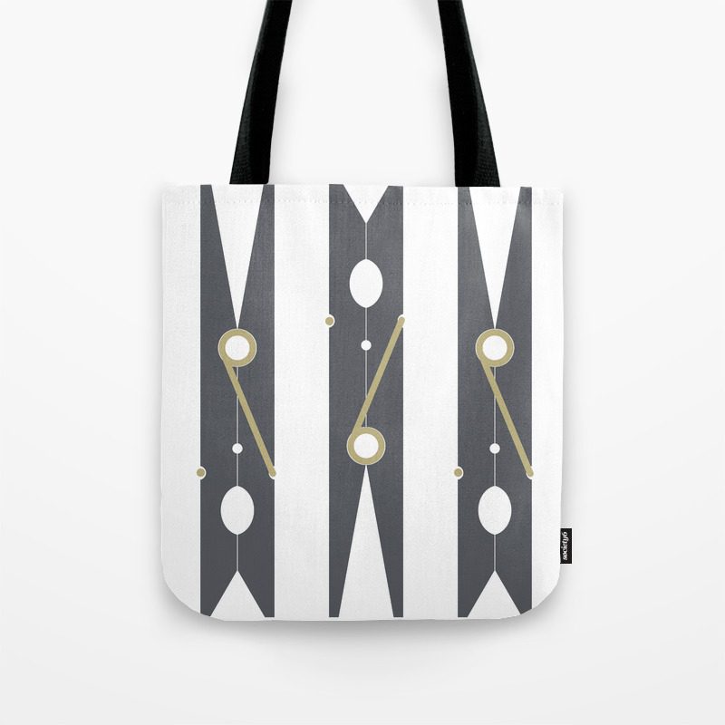 dark grey tote bag
