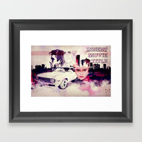 (INSERT MOVIE TITLE) Framed Art Print