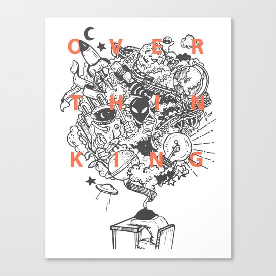 OVERTHINKING Canvas Print