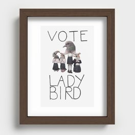 Vote Lady Bird (Print, Movie) Recessed Framed Print