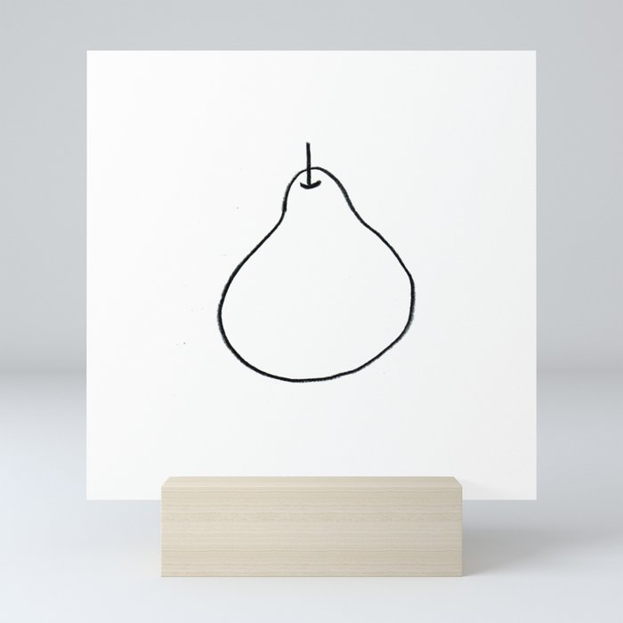 nice pear Mini Art Print