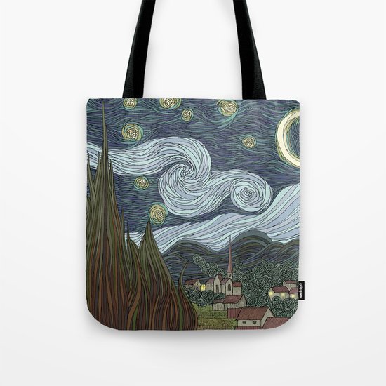 starry night Tote Bag