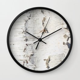 Birch bark pattern Wall Clock