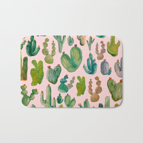 Cactus Pink Bath Mat