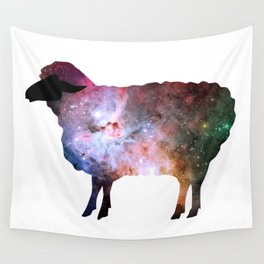 Psychedelic Sheep of the Family (2) Wall Tapestry