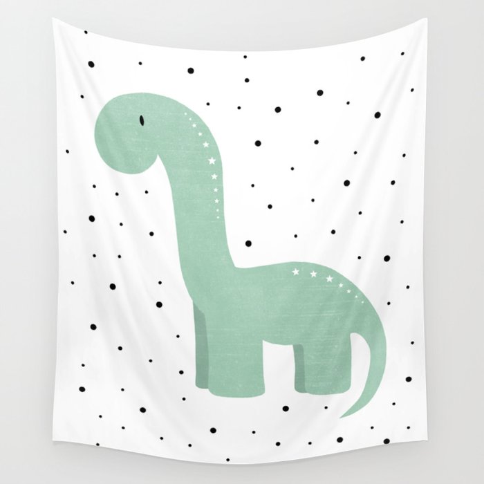 little brachiosaurus Wall Tapestry