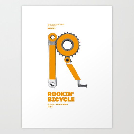 Bike to Life - RockinBicycle Art Print