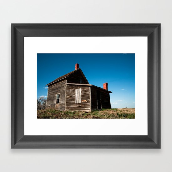 Abandon Farm House Framed Art Print