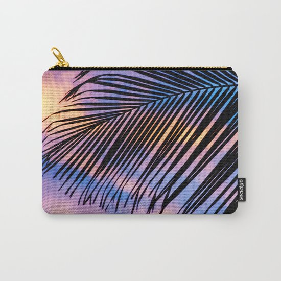 SUNSET PALM Carry-All Pouch