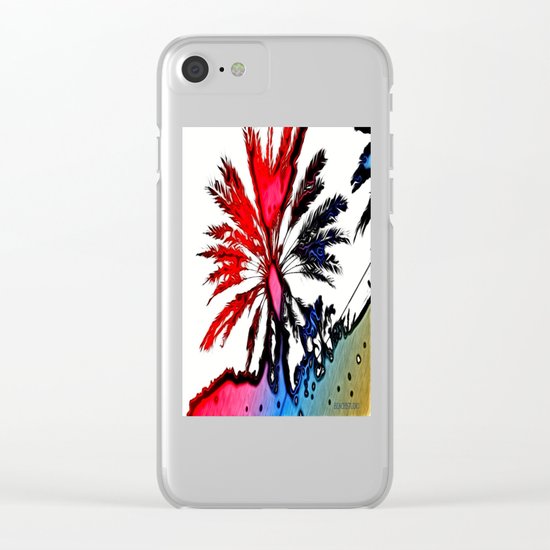Fiery Palm Clear iPhone Case