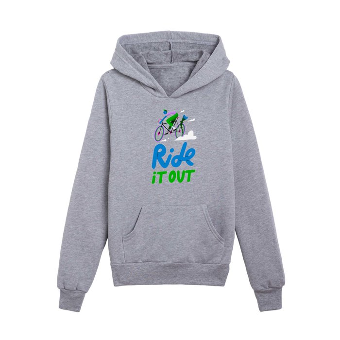Ride it out Kids Pullover Hoodie