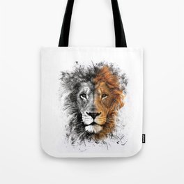 Two Face Lion  Tote Bag
