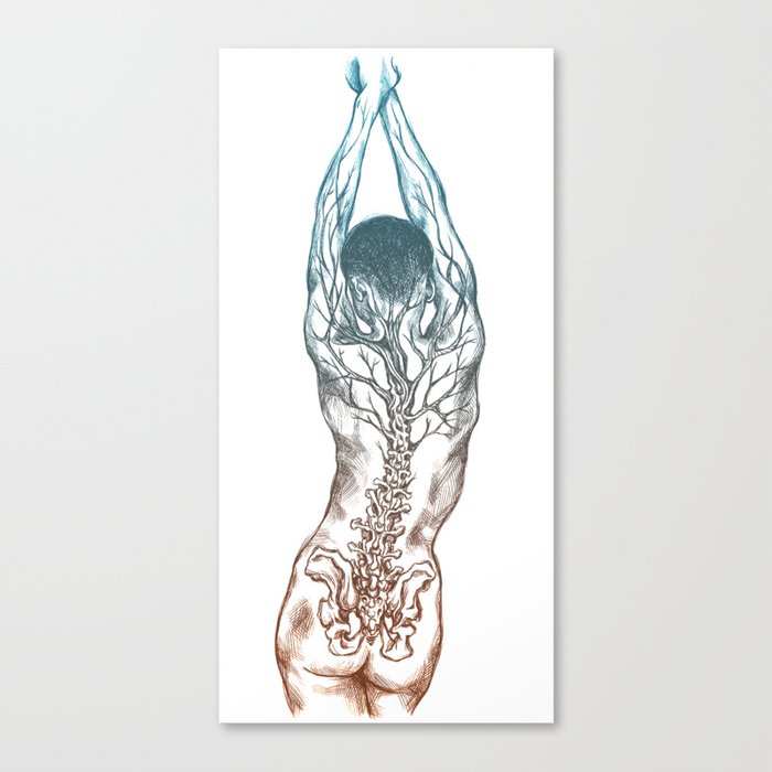 Tree Spine Canvas Print