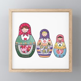 Matryoshka Dolls Framed Mini Art Print