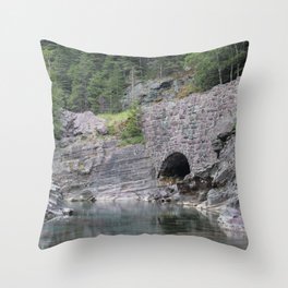Glacier National Park Print Throw Pillow