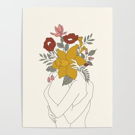 Colorful Blossom Hug Poster