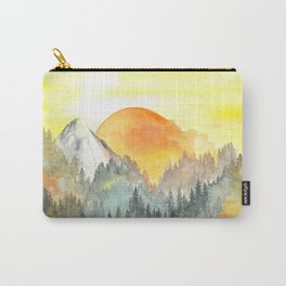 Mountain Glowing Sunset Carry-All Pouch