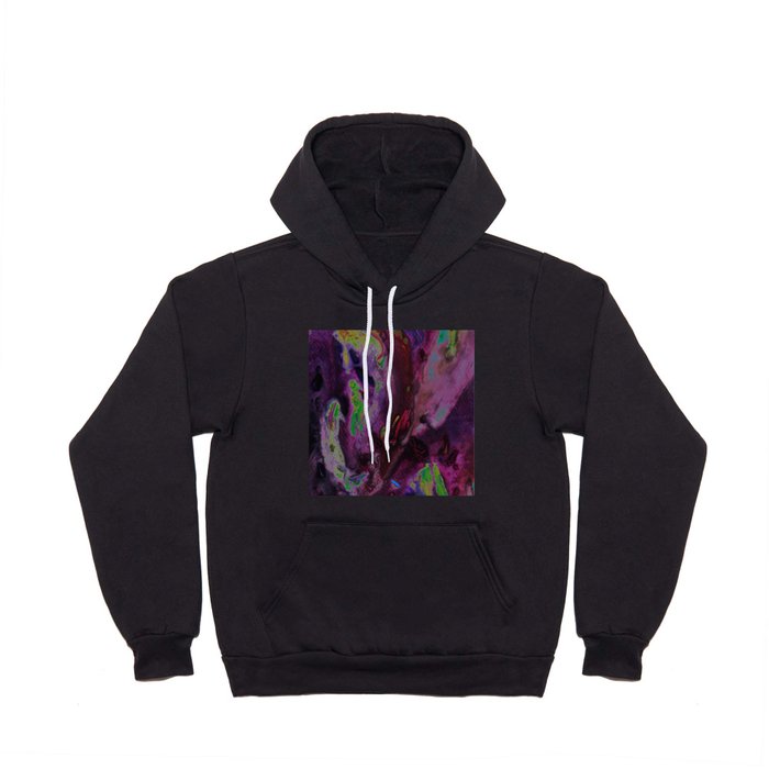 Oil Spill Heat Map Abstract Trippy Textured Painting Hoody