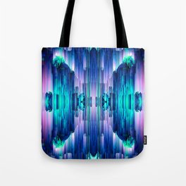 Cavernous Glitch - Abstract Pixel Art Tote Bag