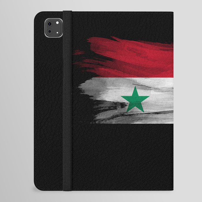 Syria flag brush stroke, national flag iPad Folio Case