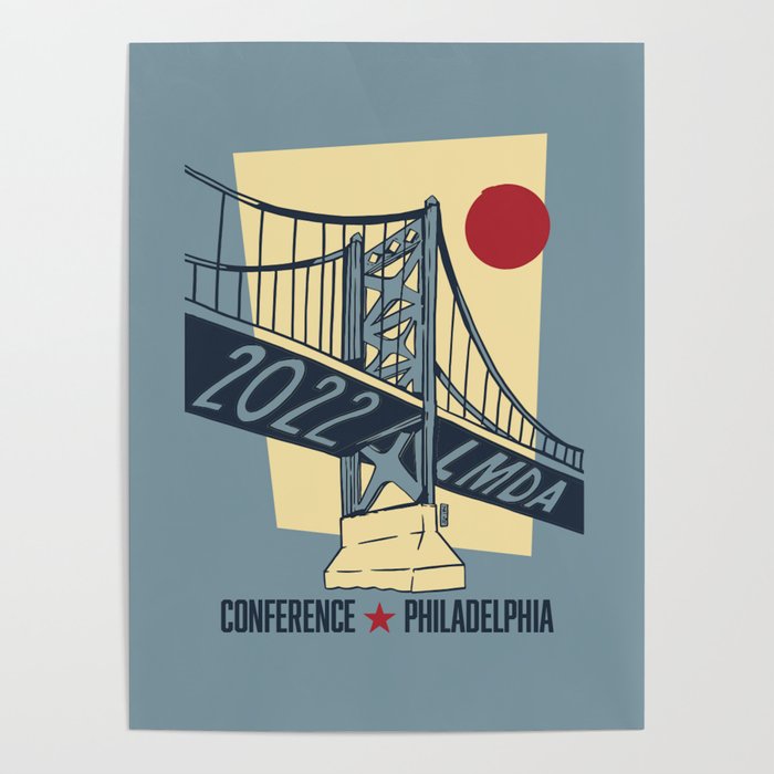 Ben Franklin Bridge Fan Art for Conference Poster