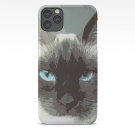 Black And White Siamese Cat iPhone Case