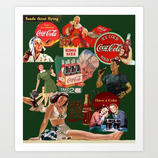 vintage coke ads Art Print