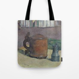 Paul Gauguin - Wood Tankard and Metal Pitcher (1880) Tote Bag