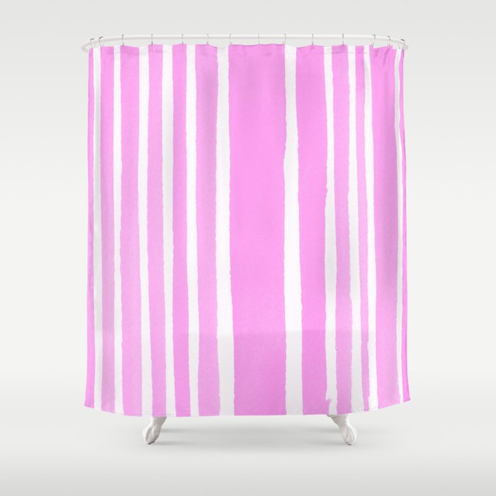 Stand Up Pink Shower Curtain By Cracklinpinestudio Society6
