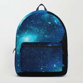 Lonely under the stars Backpack | Stars, Relaxing, Universe, Sittingalone, Starrynight, Chilling, Loneliness, Bluesky, Boy Silhouette, Galaxy 