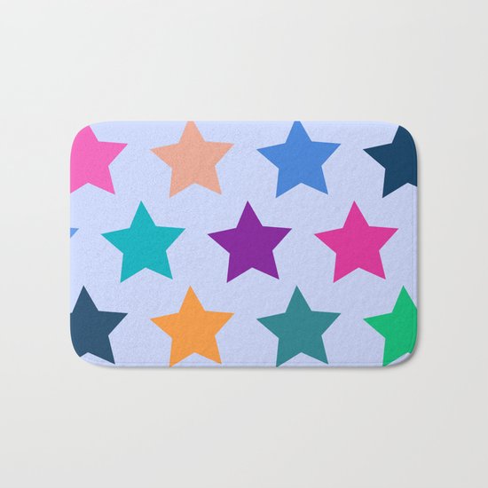 Colorful Stars Bath Mat