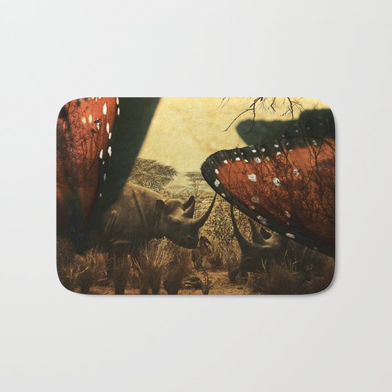 Diorama :: Rhinos Bath Mat