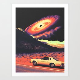 Lost Road To The Galaxy Art Print